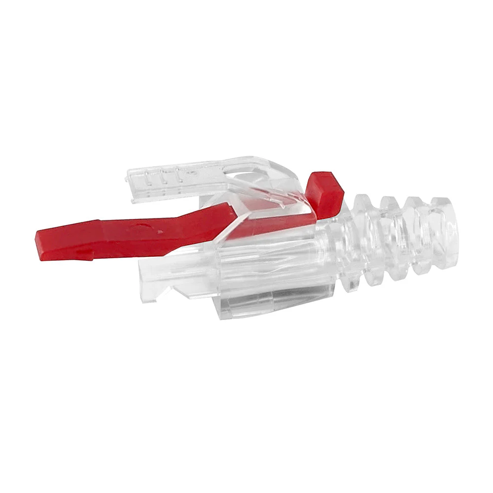 S45-B002P – ProSeries Strain Relief with RED Locking Pin for all Simply45® UTP Cat6/Cat6A RJ45 – 100pcs/bag - Image 4