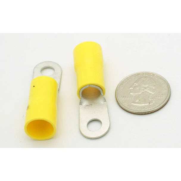 Ring Terminal - 4 AWG - 1/4" Stud - 2 Pack