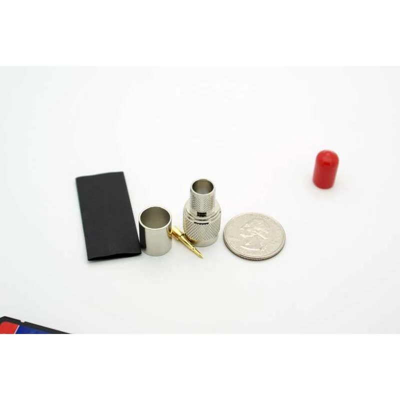 TNC Male 3 Piece Crimp Connector for LMR-400 Coax - Image 3