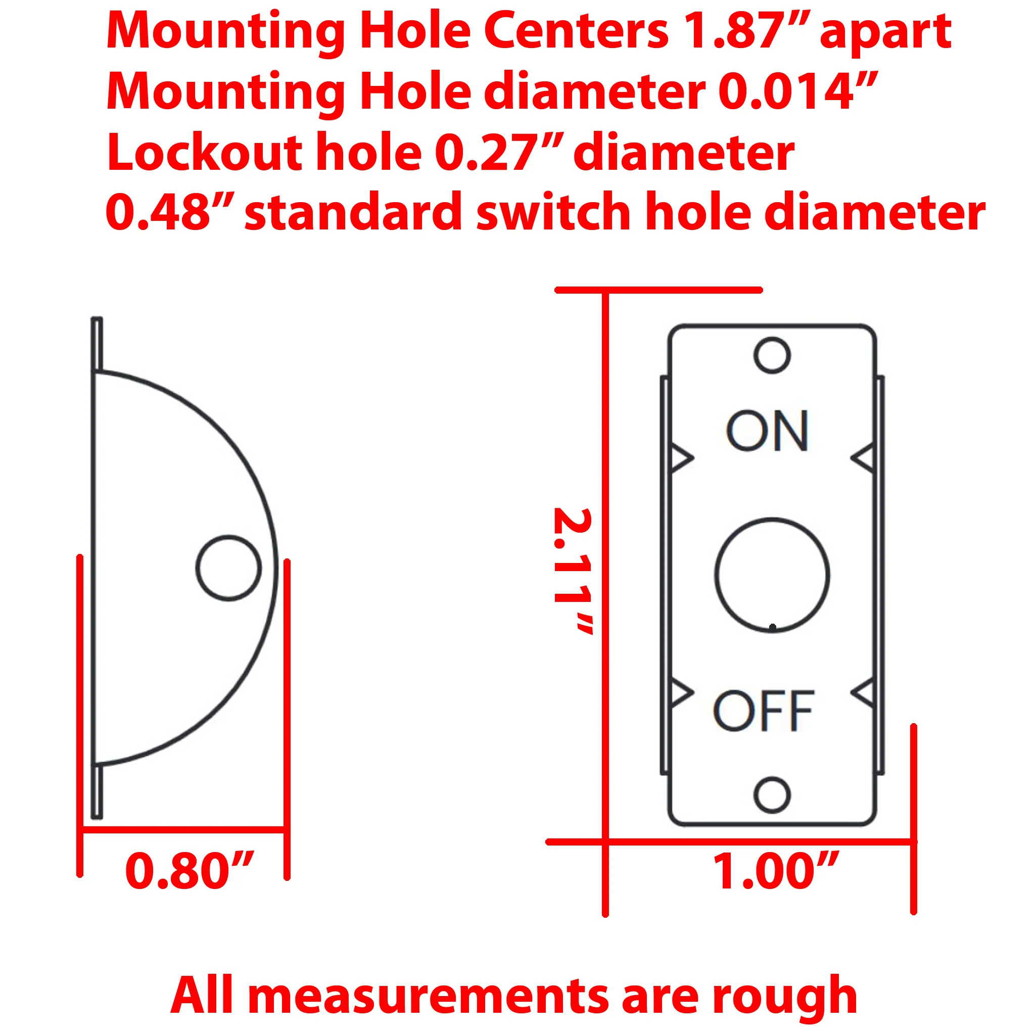 Toggle Switch Guard Plate - Multi Position - With Safety Lockout Holes - Image 4