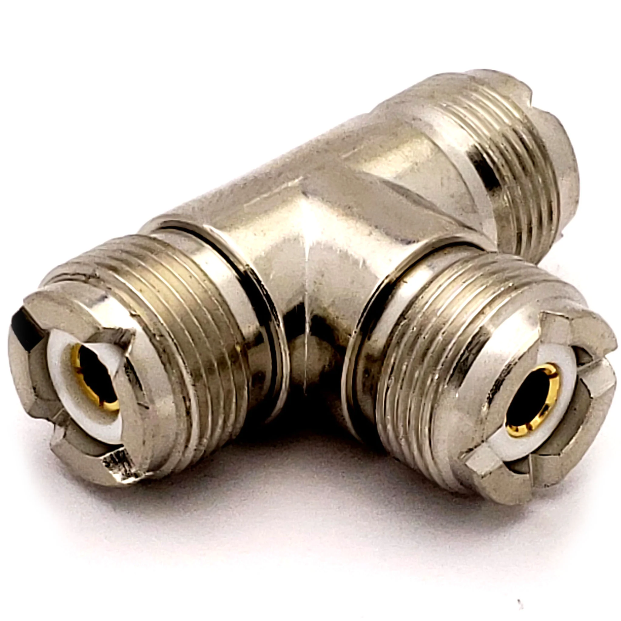 UHF Female Tee Adapter - F/F/F