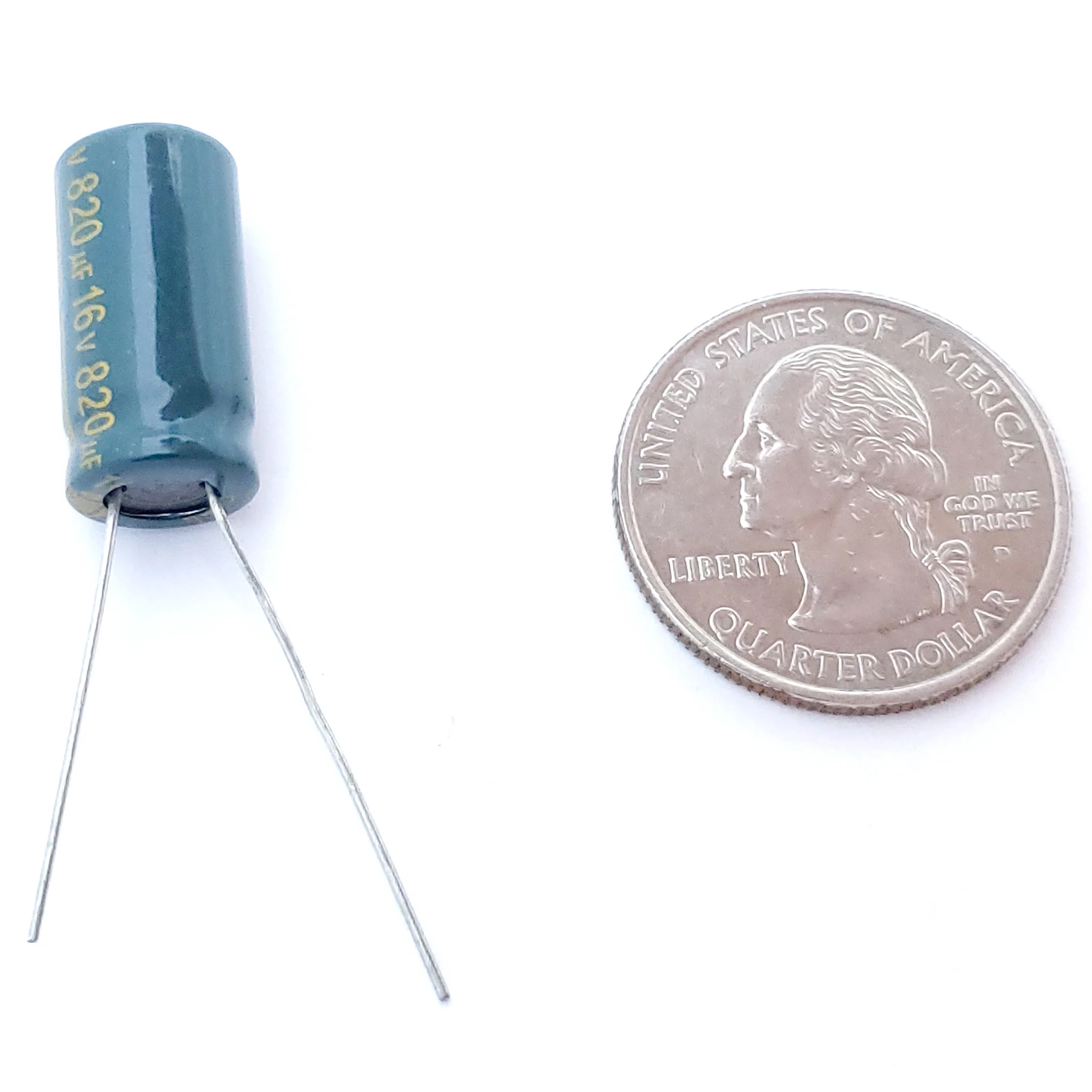 820uF 16 Volt Electrolytic Capacitor - Image 2