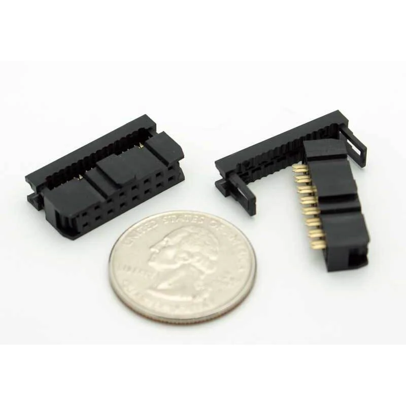 16 Pin IDC Female Socket Connector 0.1" (Keyed) - Image 2