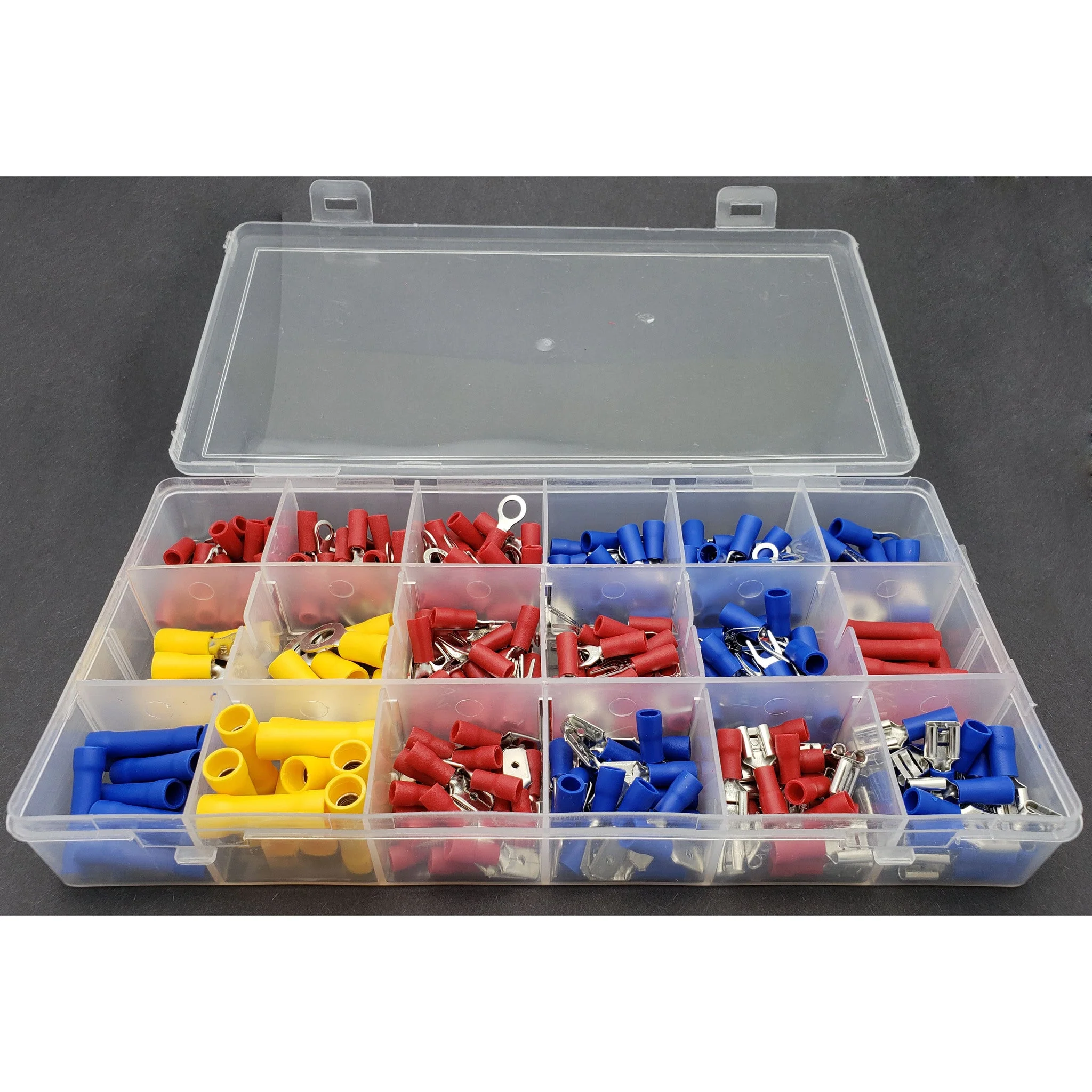 Solderless Crimp Terminal Kit - 300 Pieces - Fork, Spade, Ring - Image 2