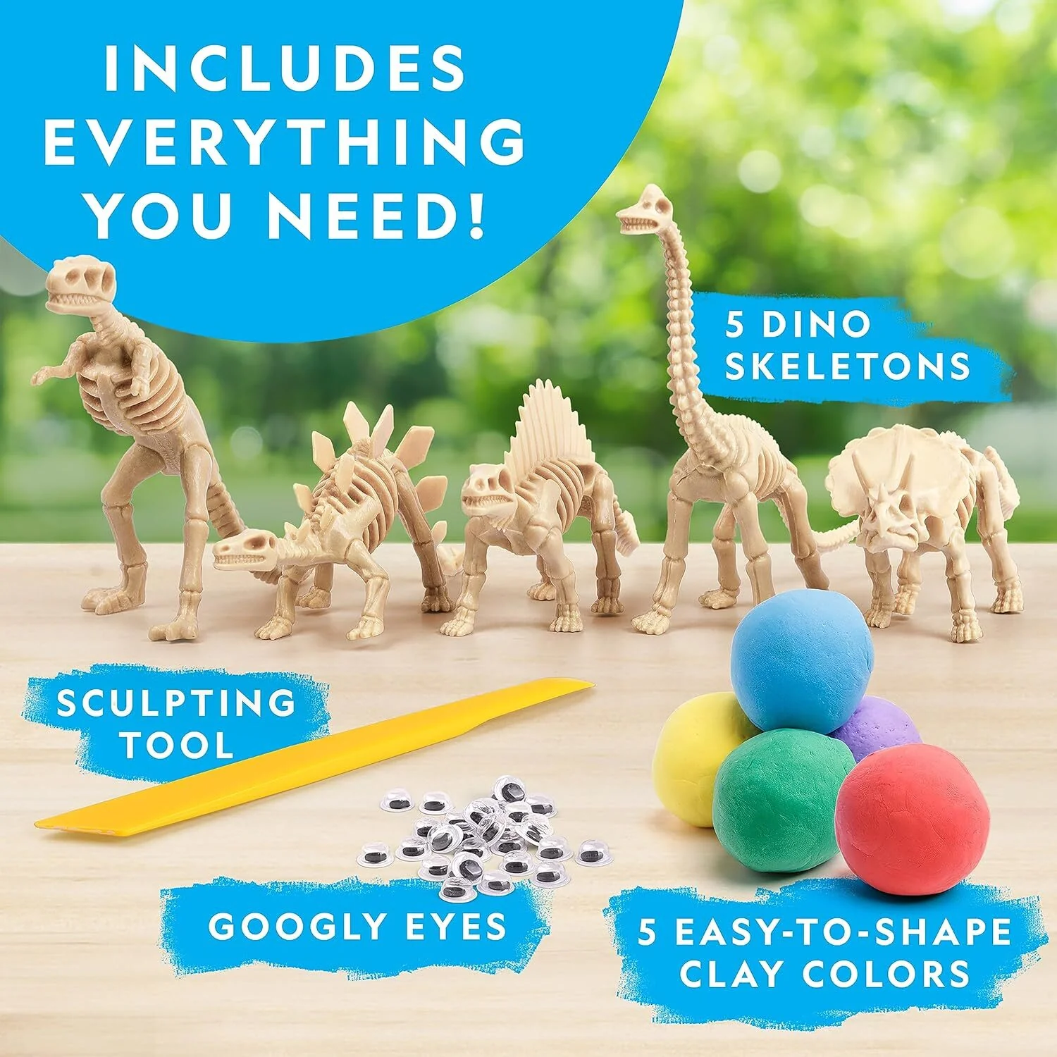 NATIONAL GEOGRAPHIC Clay Dinosaur Arts & Crafts Kit - Image 4
