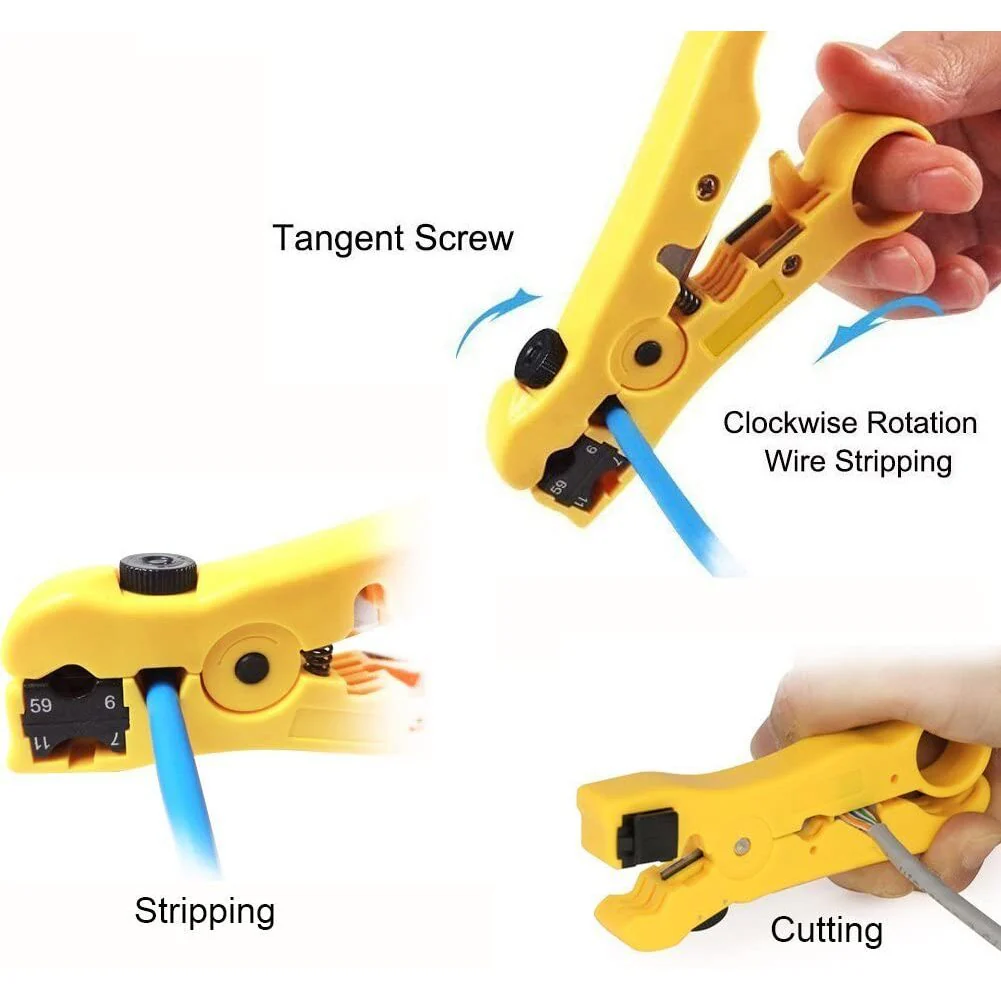 Universal Cutter Stripping Tool for Cat6 Wire - Image 4