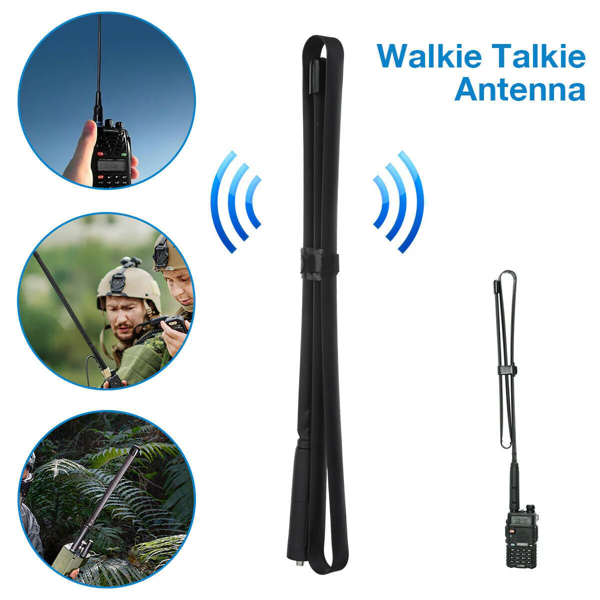 42.5'' SMA-Female Tactical Antenna VHF/UHF For Baofeng UV-5R UV-82 Two Way Radio - Image 4