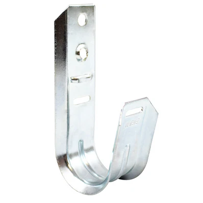 Universal 1 5/16" Wall Mount J-Hook Cable Support Wire Management System (1 Pack)