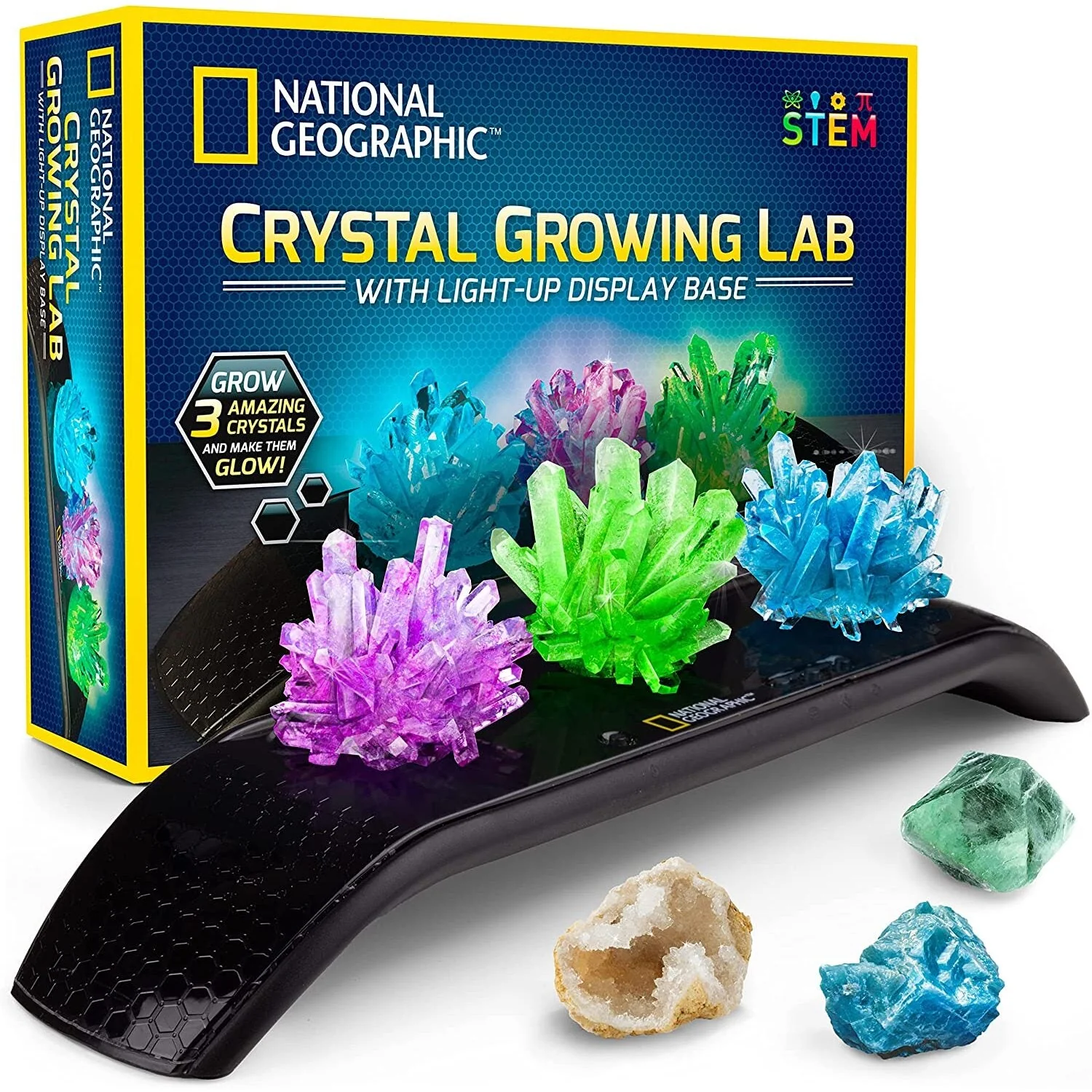 Crystal Growing Kit - 3 Vibrant Colored Crystals