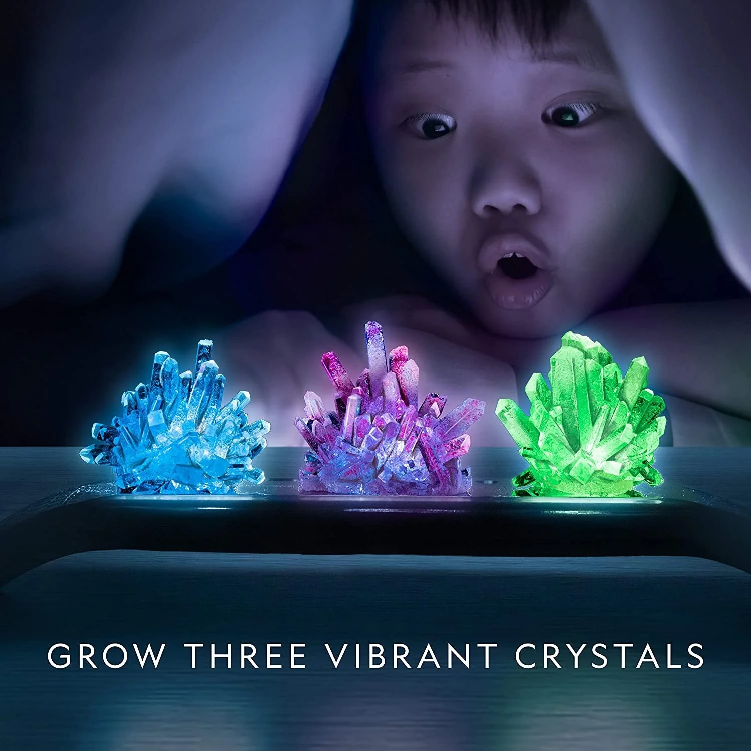 Crystal Growing Kit - 3 Vibrant Colored Crystals - Image 2