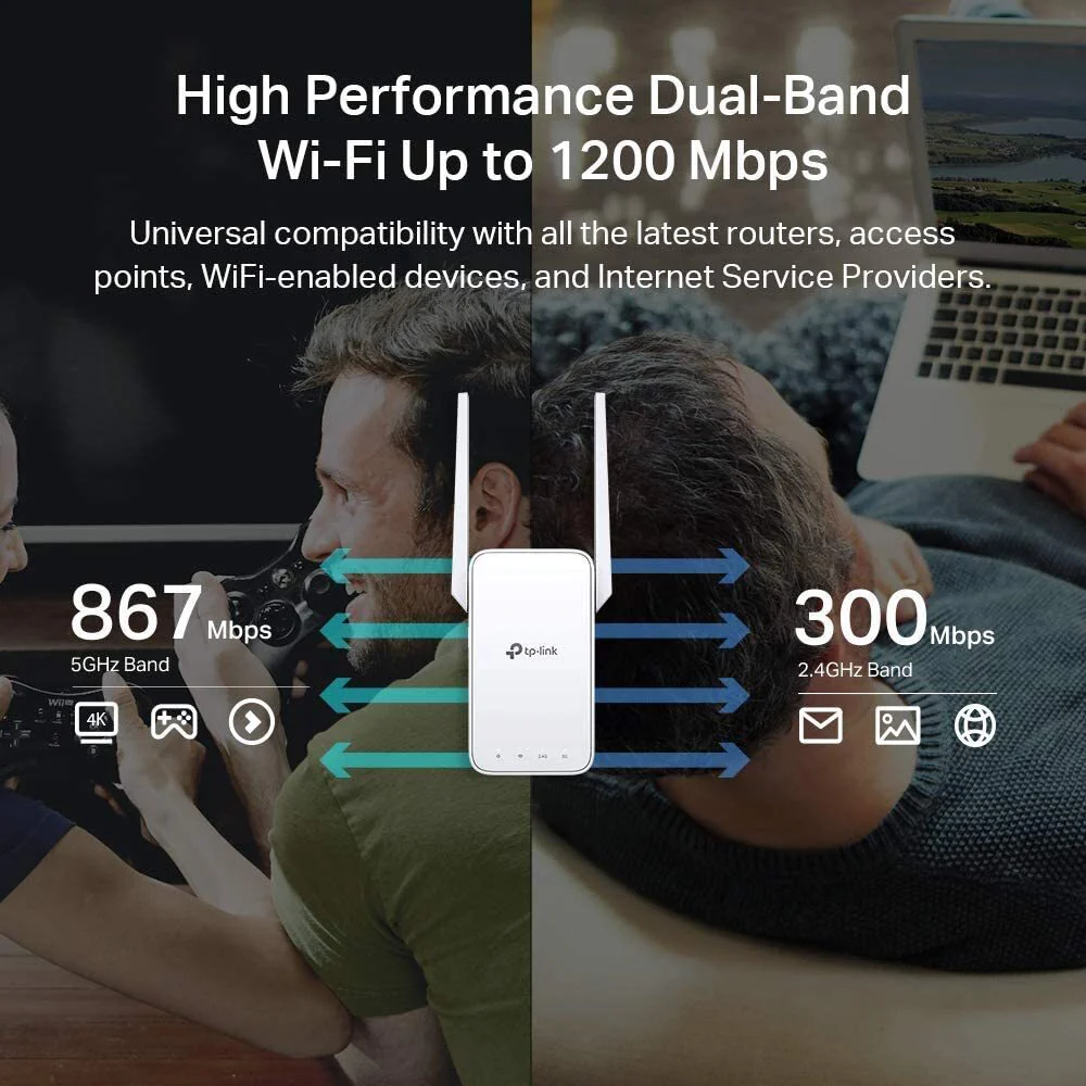 WiFi Range Extender - 1500 Sq Ft - AC1200 Dual Band MIMO - Image 7