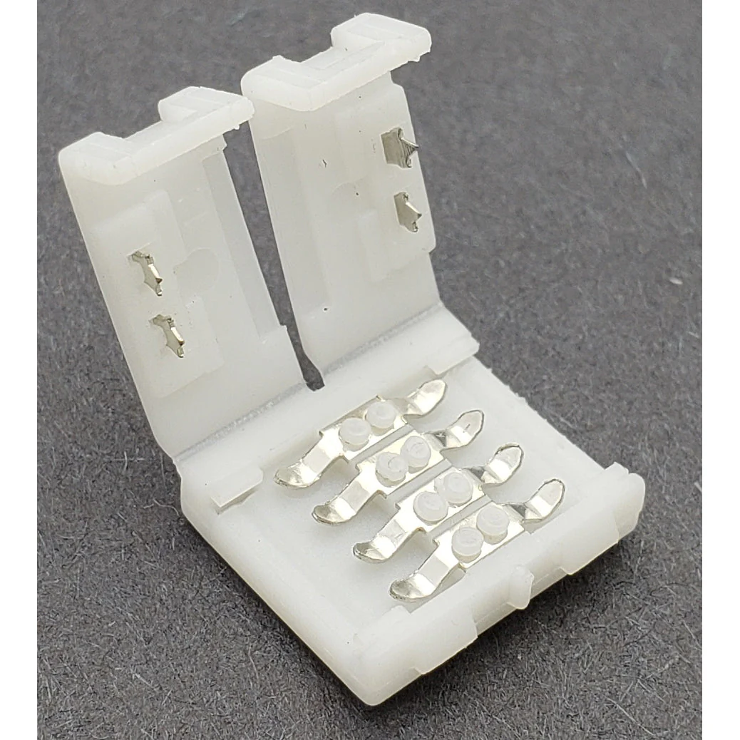 4 Pin RGB LED Strip 90° Degree Snap Adapter - Image 3