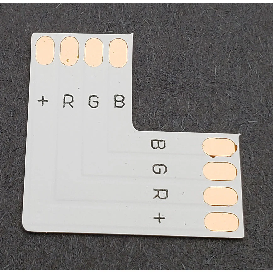 4 Pin RGB LED Strip 90° Degree Snap Adapter - Image 4