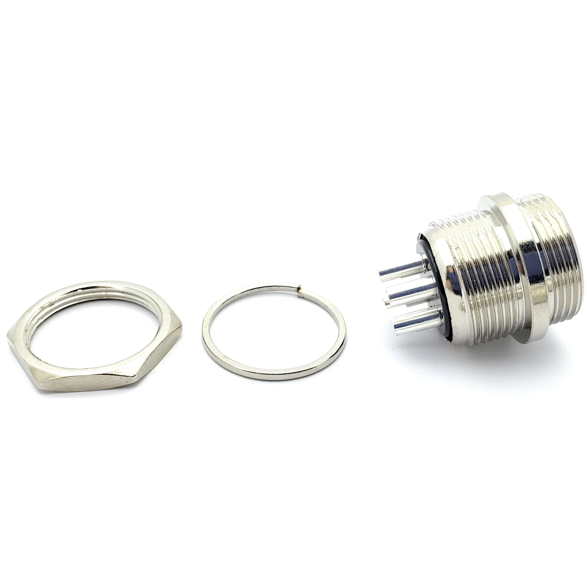 4 Pin Mic Connector Male/Female Pair - Large - 7A 250V GX20 - Image 6