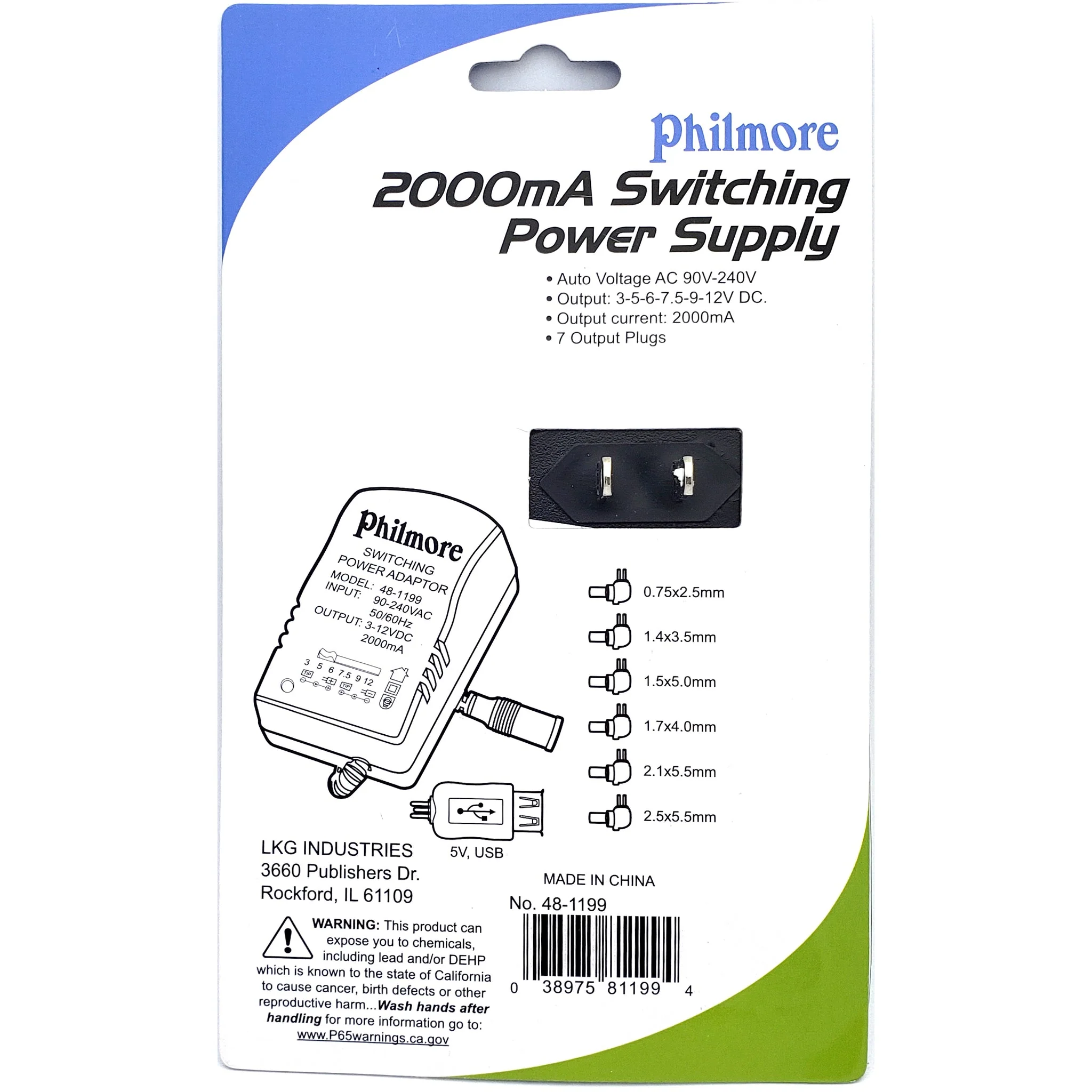 Universal Regulated Switching Power Supply AC Adapter - 2A - 3 To 12V DC - Image 2