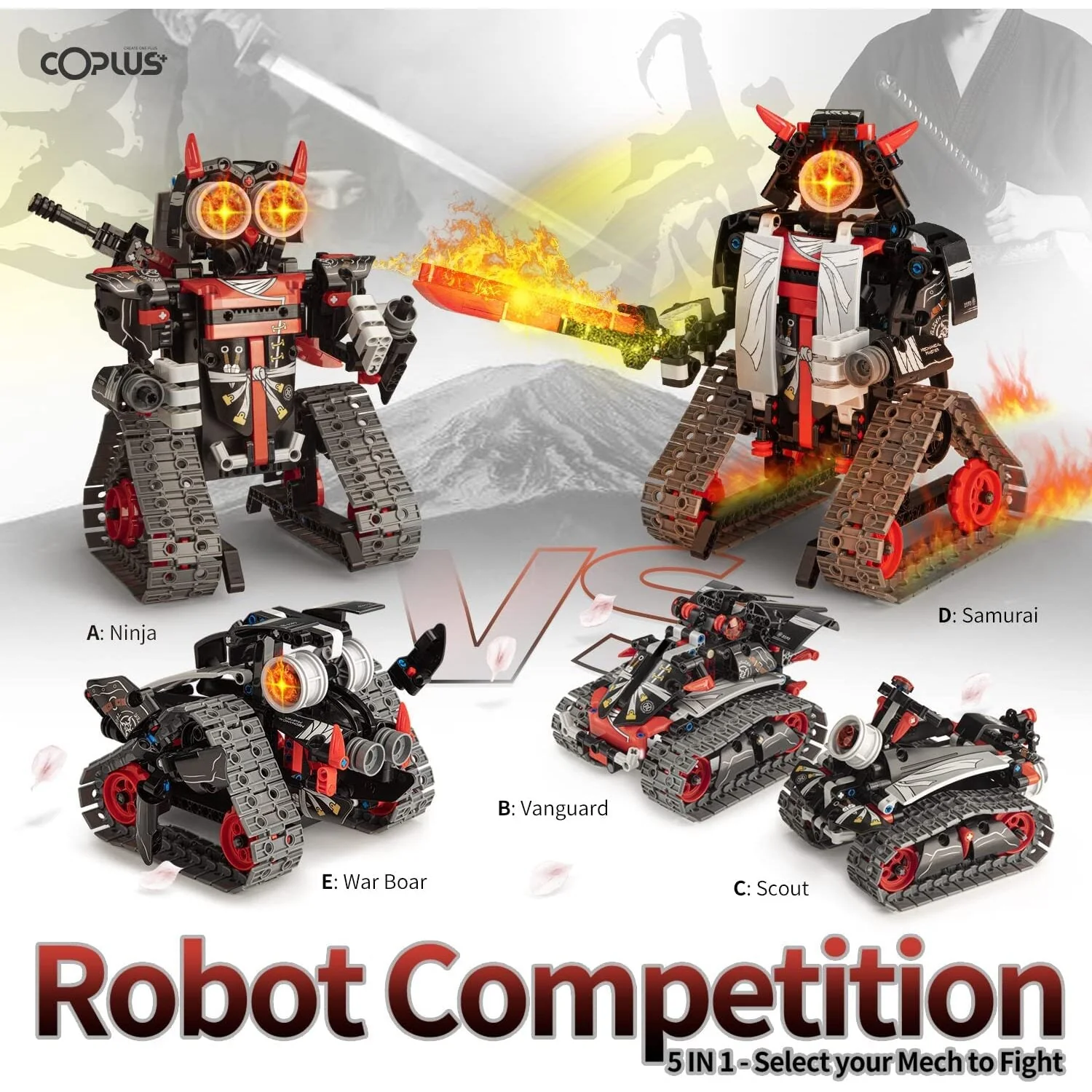 5 in 1 STEM Robot Building Kit, 419 Pcs, RC Toy, DIY Educational Gift Set for Age 6+ - Image 2