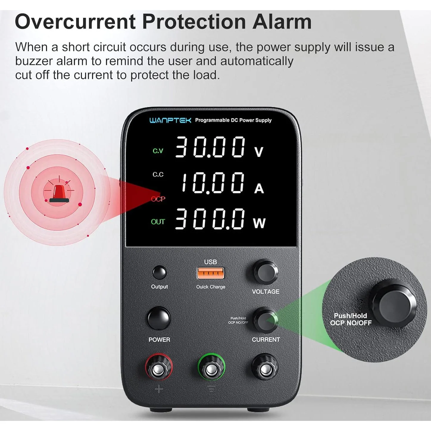 Benchtop Power Supply 10A   0-30V 0-10A W/ USB - Image 5