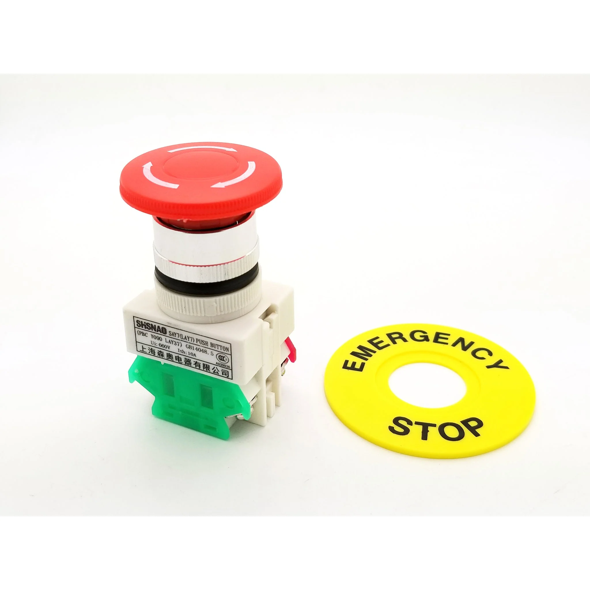 Emergency Switch Stop Button NC + NO - Image 3