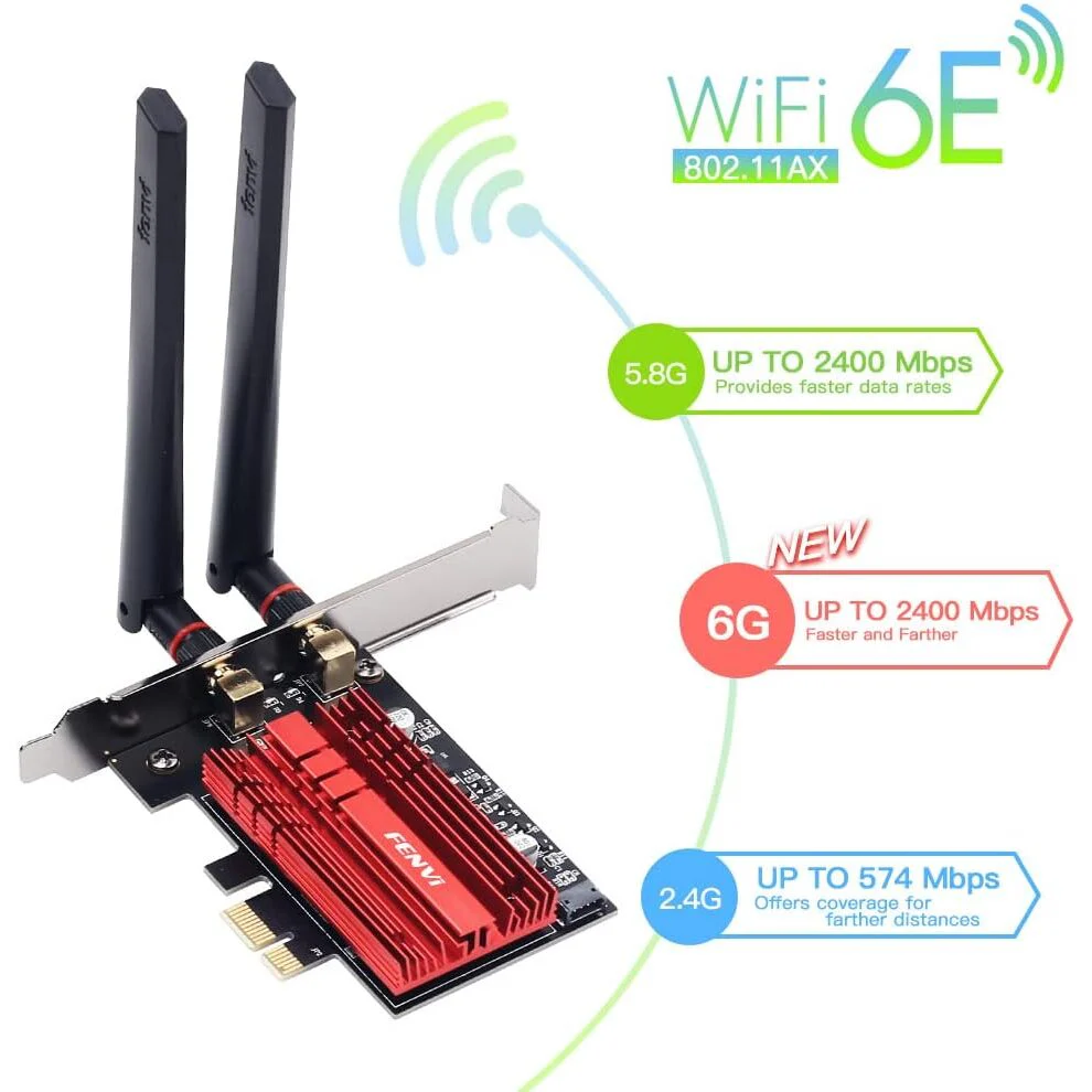 WiFi 6 PCI-E Card 6/5/2.4 GHz - AX210ngw - Image 3
