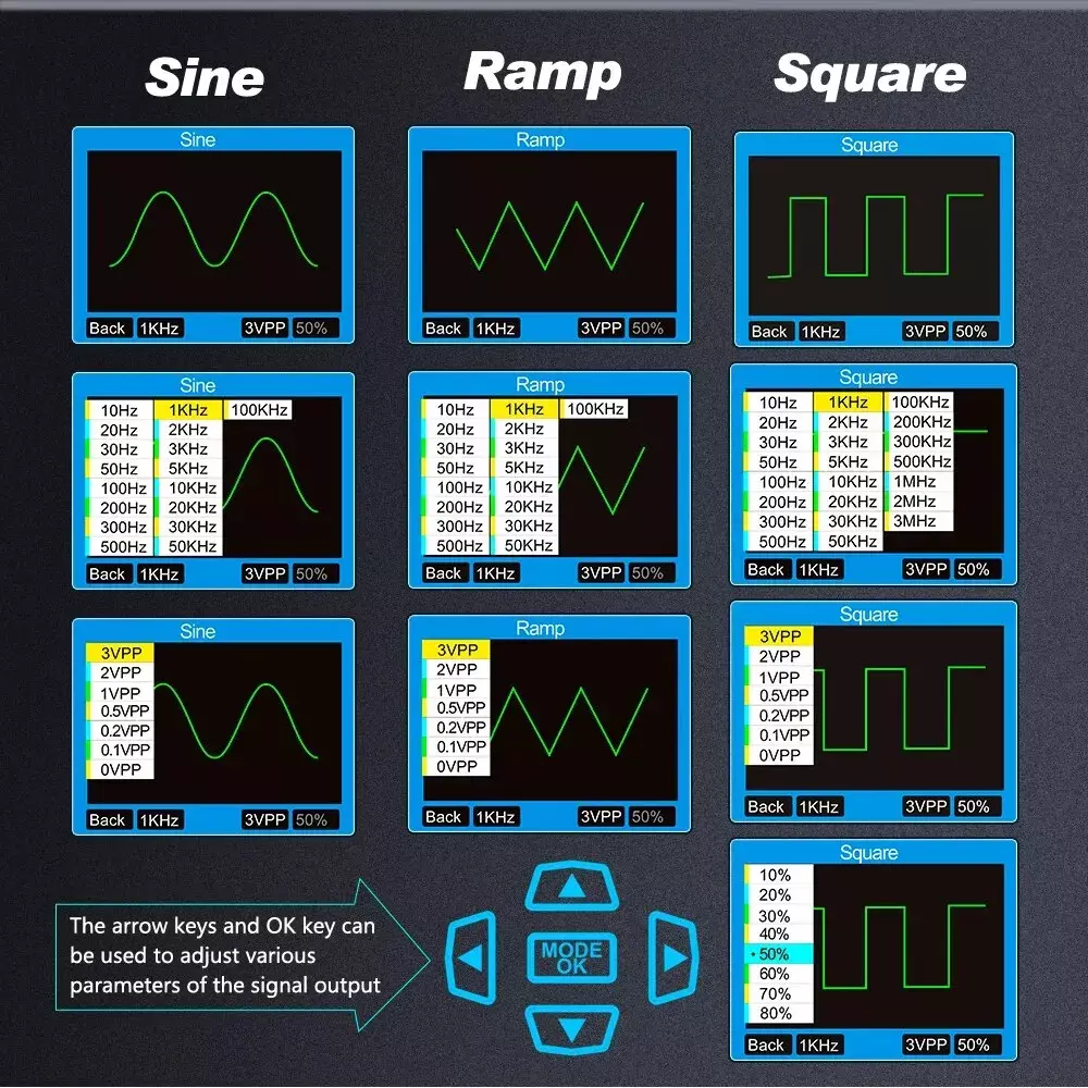 Handheld Pocket 120 MHz Digital Color Oscilloscope - Single Channel - Image 7