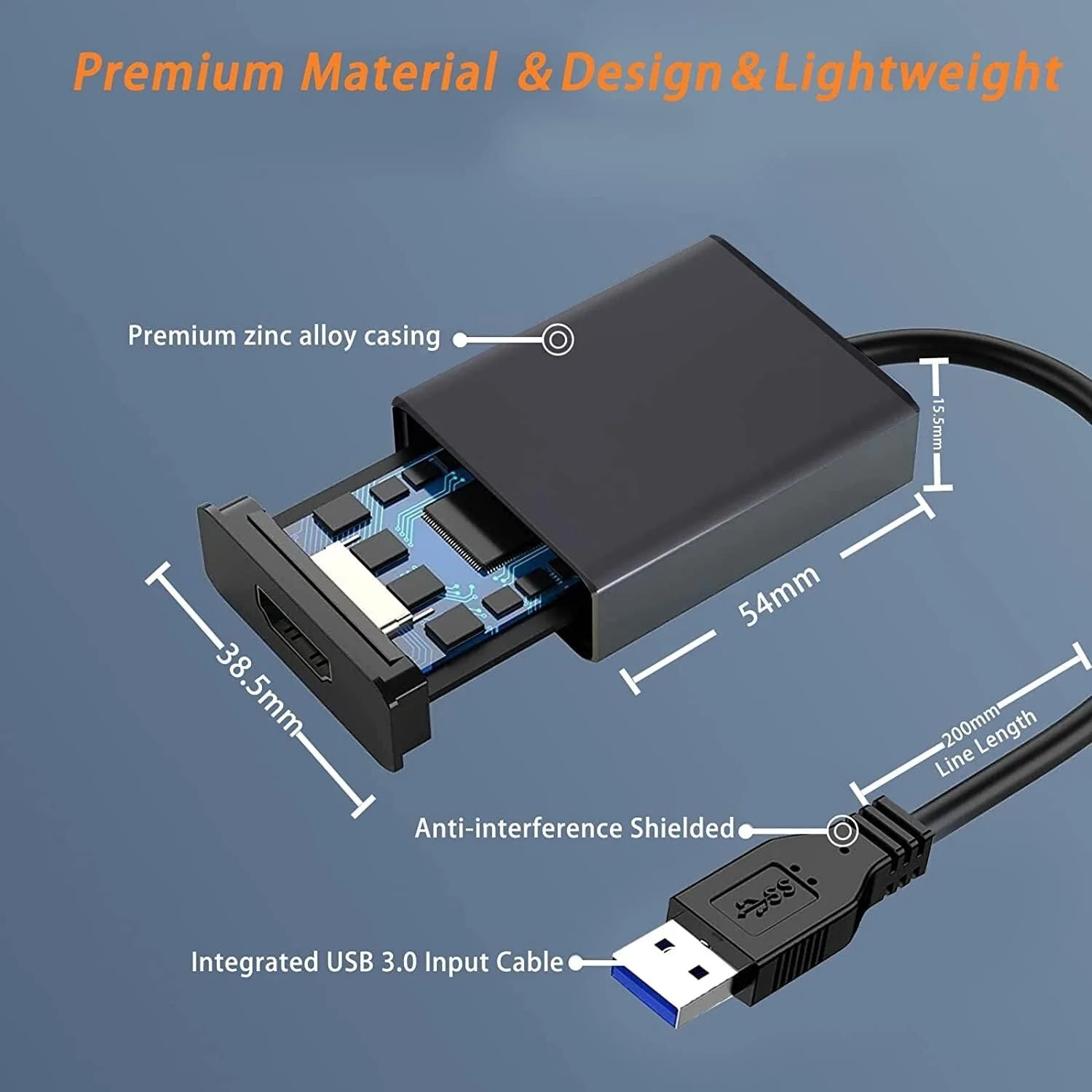 USB To HDMI Converter Adapter - 1080p HD - Low Cost Version - Image 3