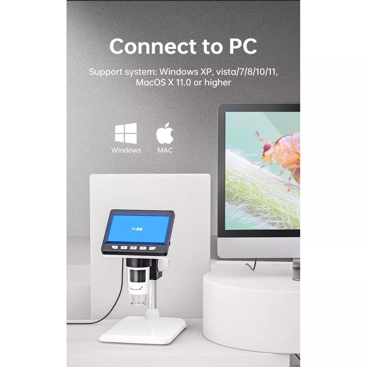 Microscope Magnifier With LCD & USB Output - Image 5