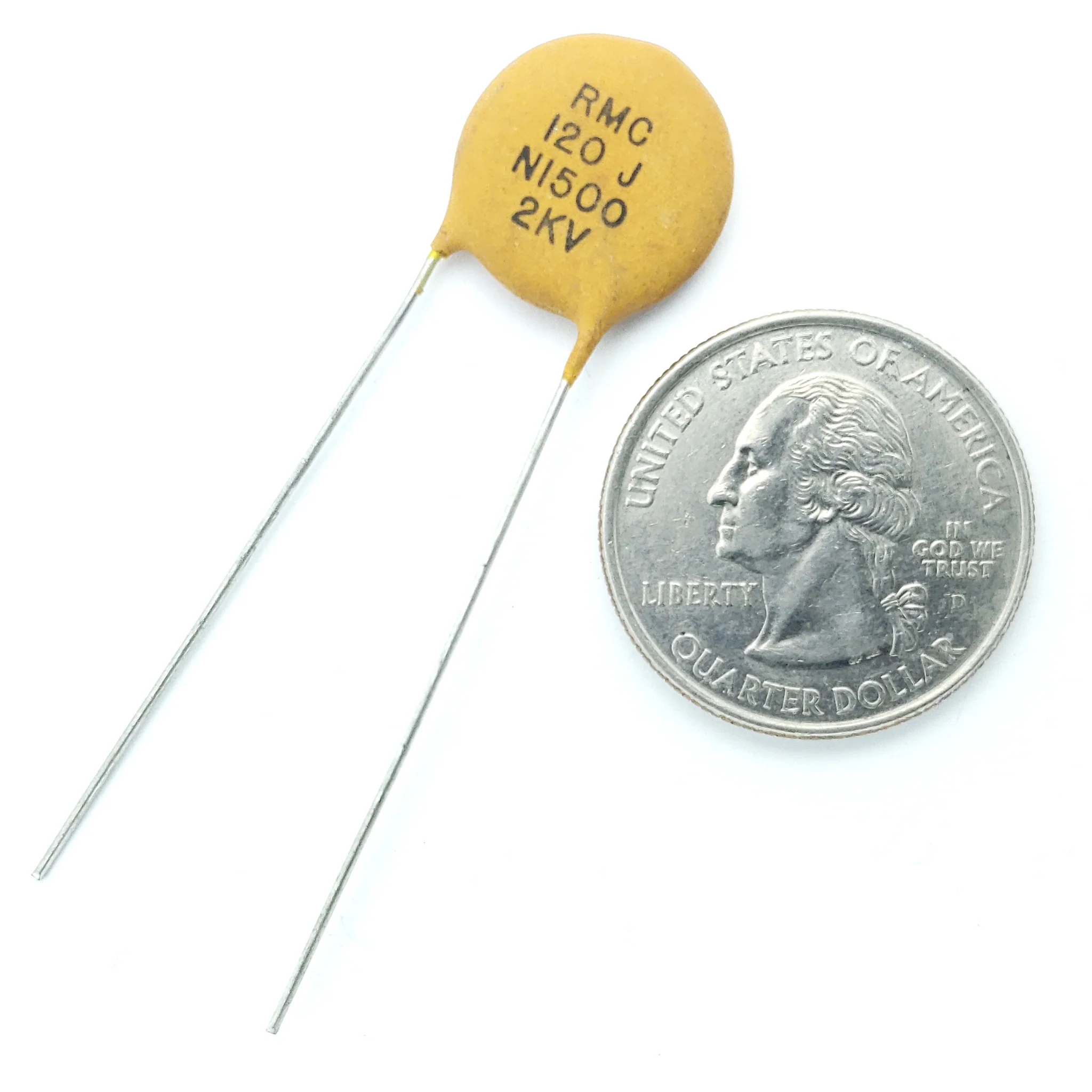 ceramic capacitor 120 pF ±5% 2000 volts N1500 - Image 2