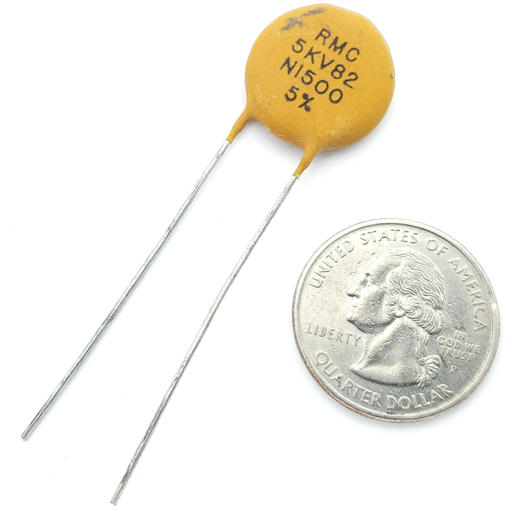 ceramic capacitor 82 pF ±5% 5000 volts N1500 - Image 2