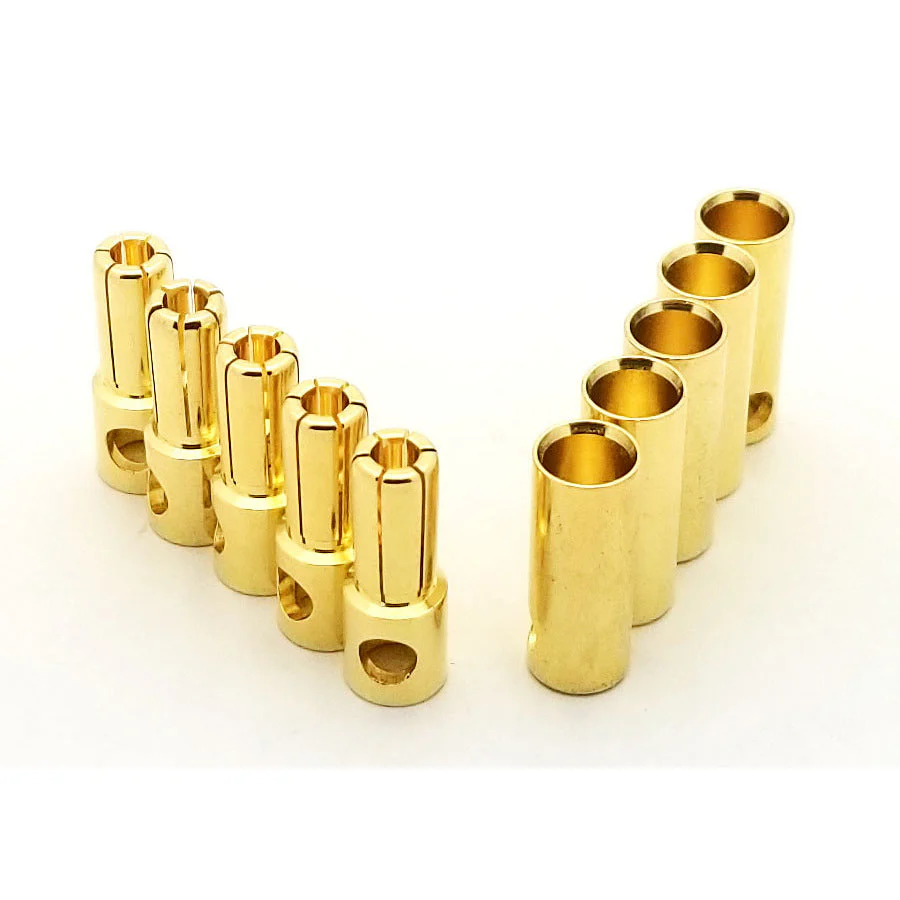 5.5mm RC Bullet Connector - 5 Pair - Image 3
