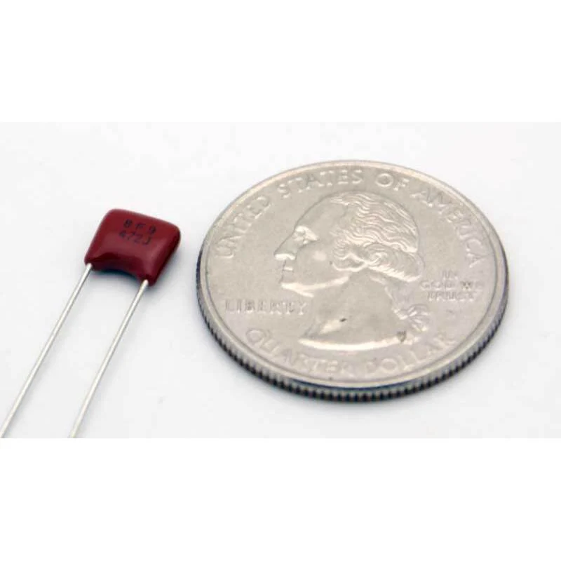 film capacitor 4700 pF ±5% 50 volts polyester