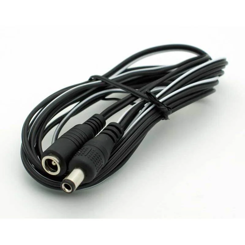 2.5mm x 5.5 DC Power Plug Extension Cable -6' Male-Female