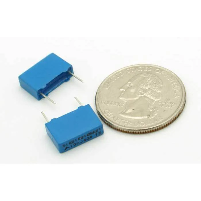 film capacitor 0.01 μF ±5% 630 volts polypropylene