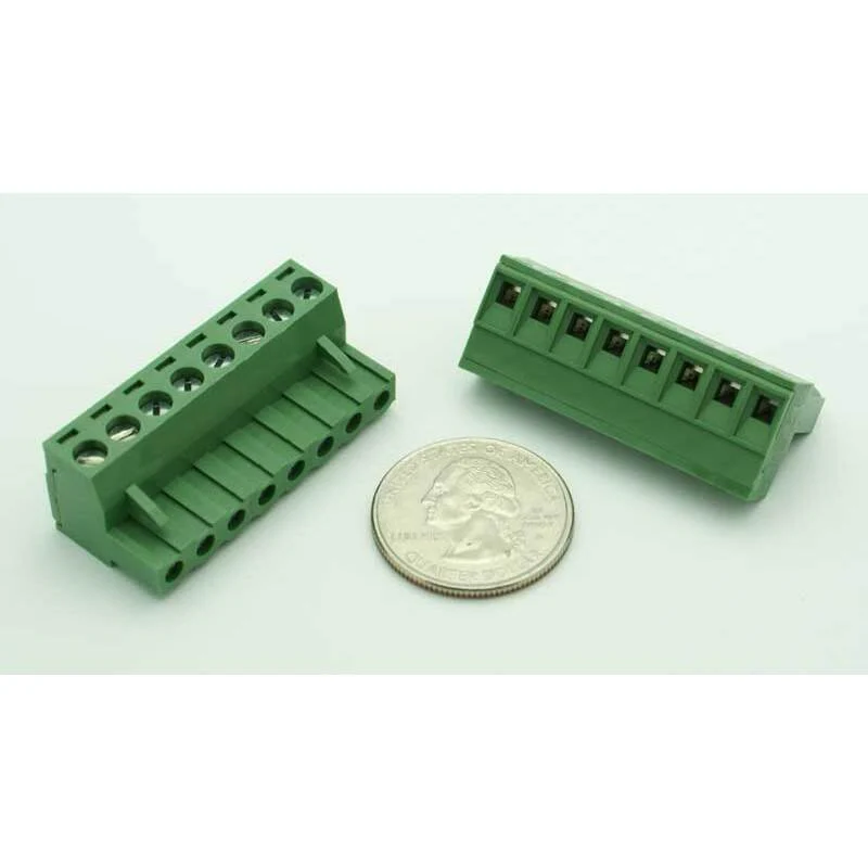 8 Position Phoenix Connector Plug - (12-22AWG Wire / 15A) - Image 2