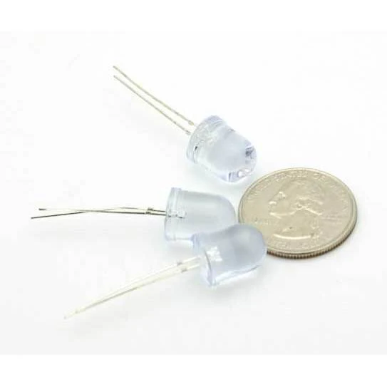 Super Bright Red Jumbo LED (10mm) - 3 Pack