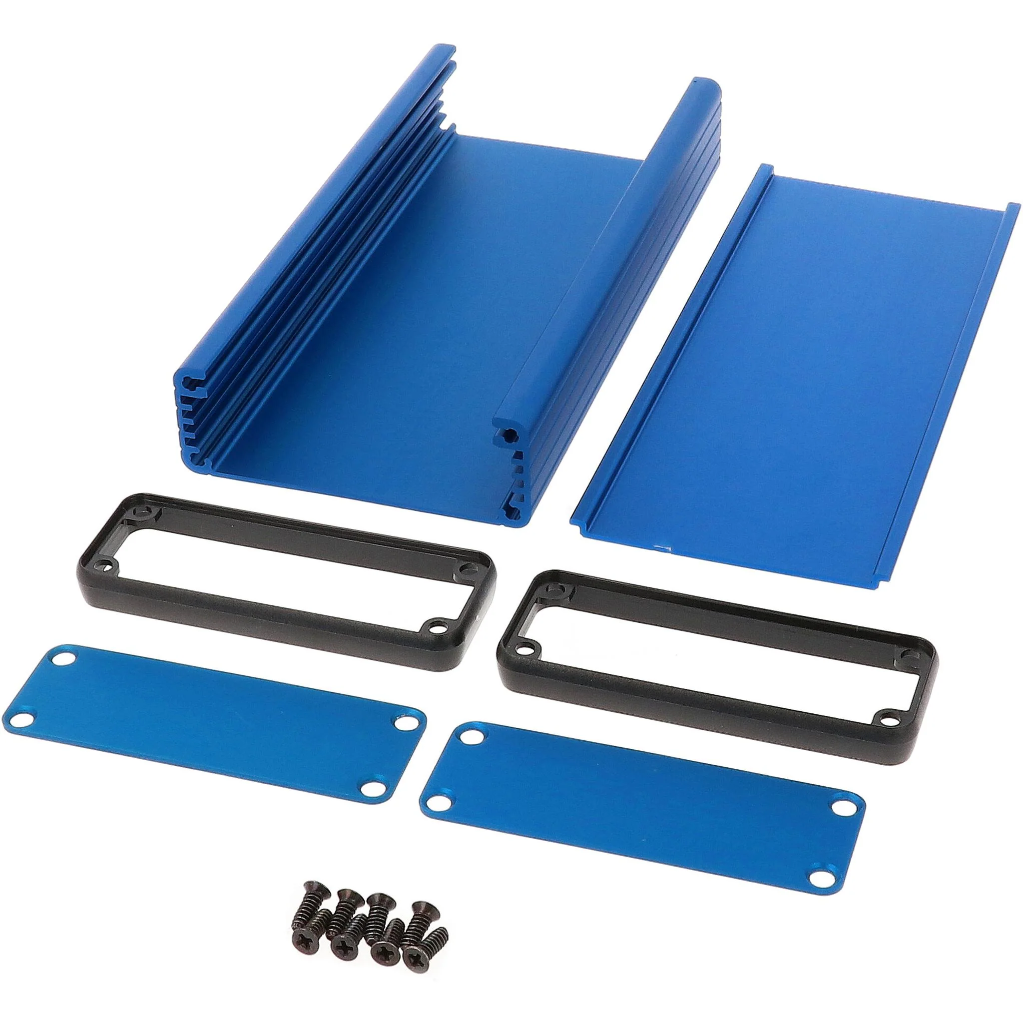6.30" x 3.07" x 1.06'' Aluminum Blue Anodized - Image 2