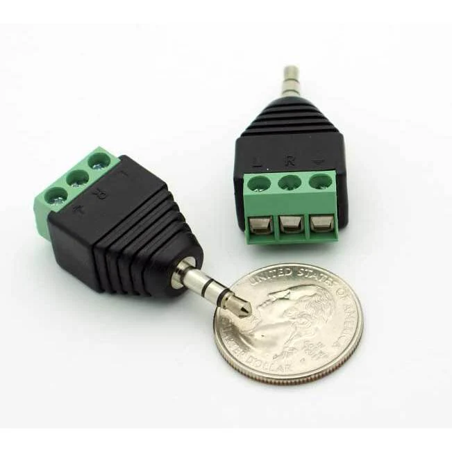3.5mm Stereo Plug - Solderless w/Screw Terminals - Image 2