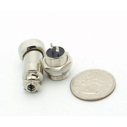 2 Pin Miniature Microphone Connector (Male/Female Pair) - Image 3
