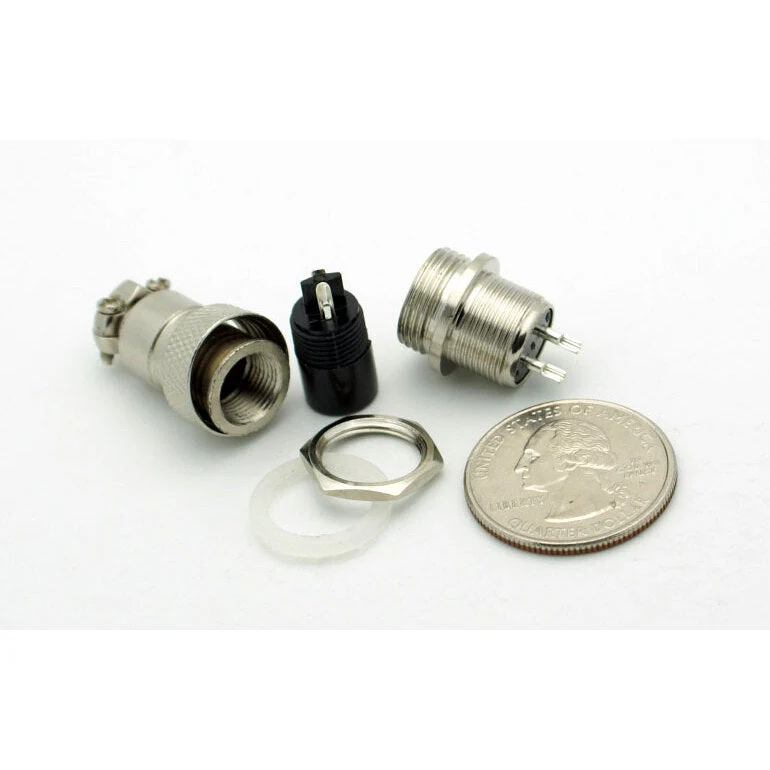 2 Pin Miniature Microphone Connector (Male/Female Pair) - Image 4