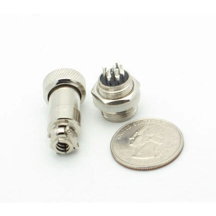 6 Pin Miniature Microphone Connector (Male/Female Pair) - Image 3