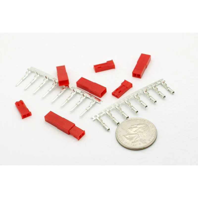 JST RCY 2 Pin Connector Male/Female Pair - 4 Pair Pack - Image 2