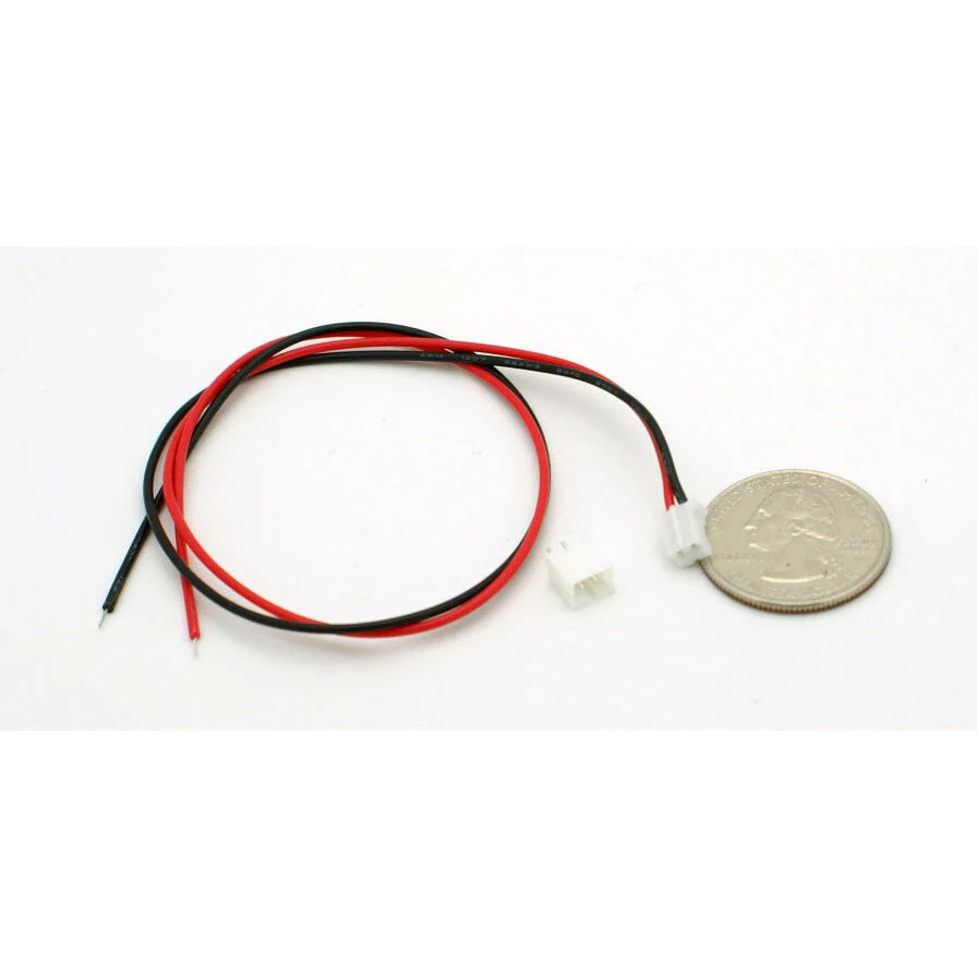 JST PH 2 Pin Connector - Male/Female Pair - Pre-wired 11 Inch - Image 2