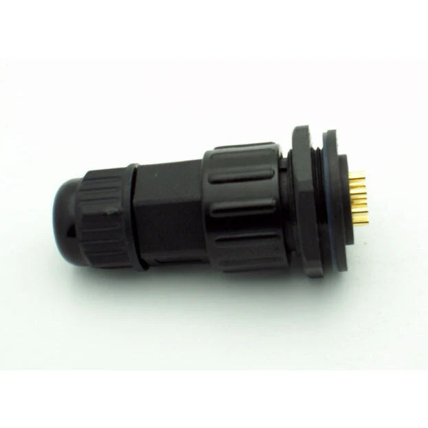 Extra Large Series 3 Pin Female Chassis Mount Waterproof Connector - 12-18 AWG - Image 5