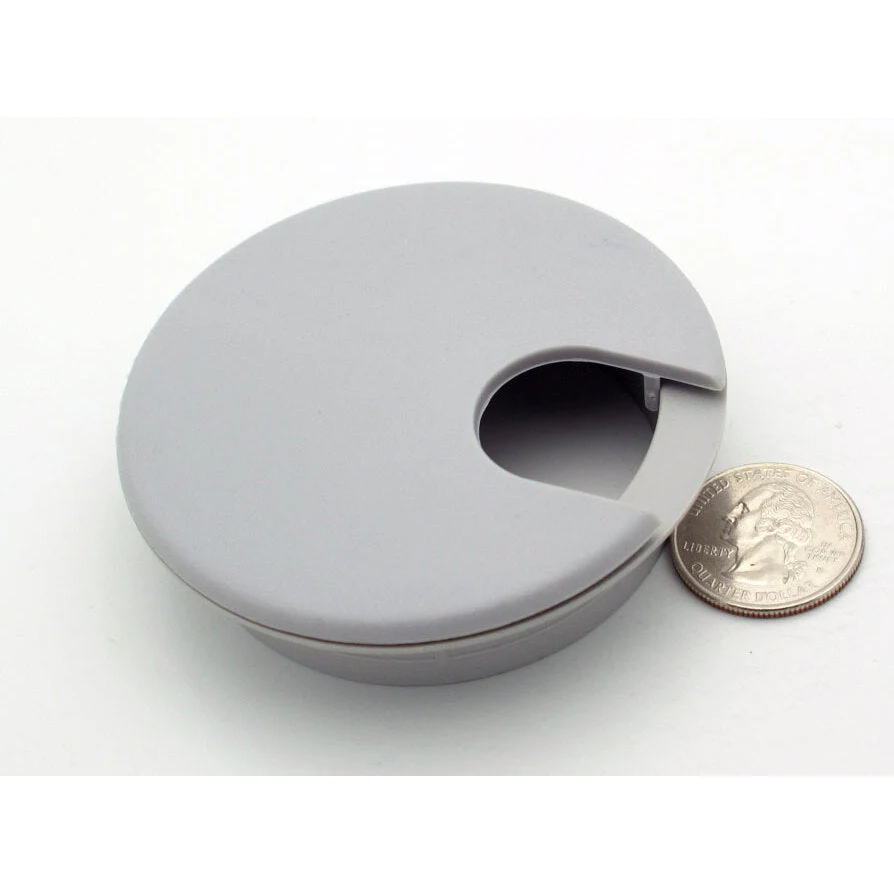 2+1/2" Diameter Desk Grommet - Grey - Image 2