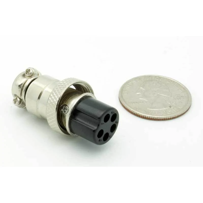 5 Pin Female Inline CB Mic Connector - Image 2