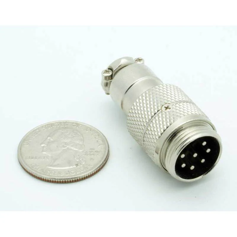 7 Pin Male Inline CB Mic Connector - Image 2