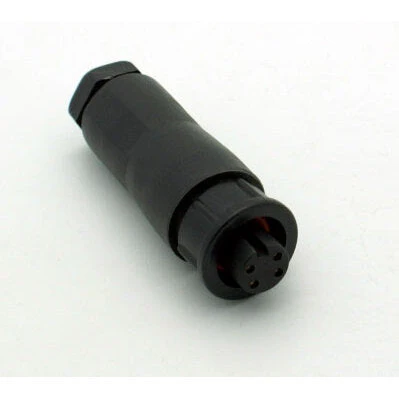 Small Series 4 Pin Female Inline Waterproof Connector - 20-26 AWG