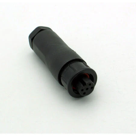 Small Series 5 Pin Female Inline Waterproof Connector - 20-26 AWG